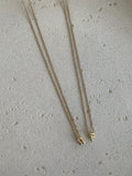 Gold initial necklace