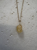 Gold citrine necklace