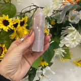 pink amethyst point L