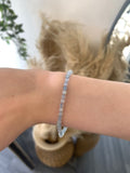 Aquamarine Facet Bracelet