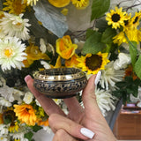 Engraved charcoal burner