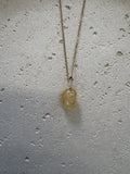 Gold citrine necklace