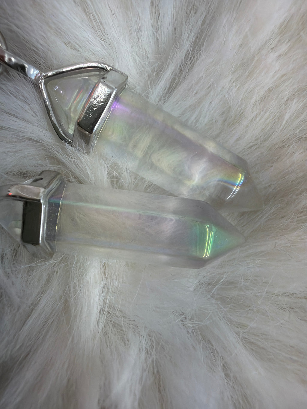 Crystal point necklaces