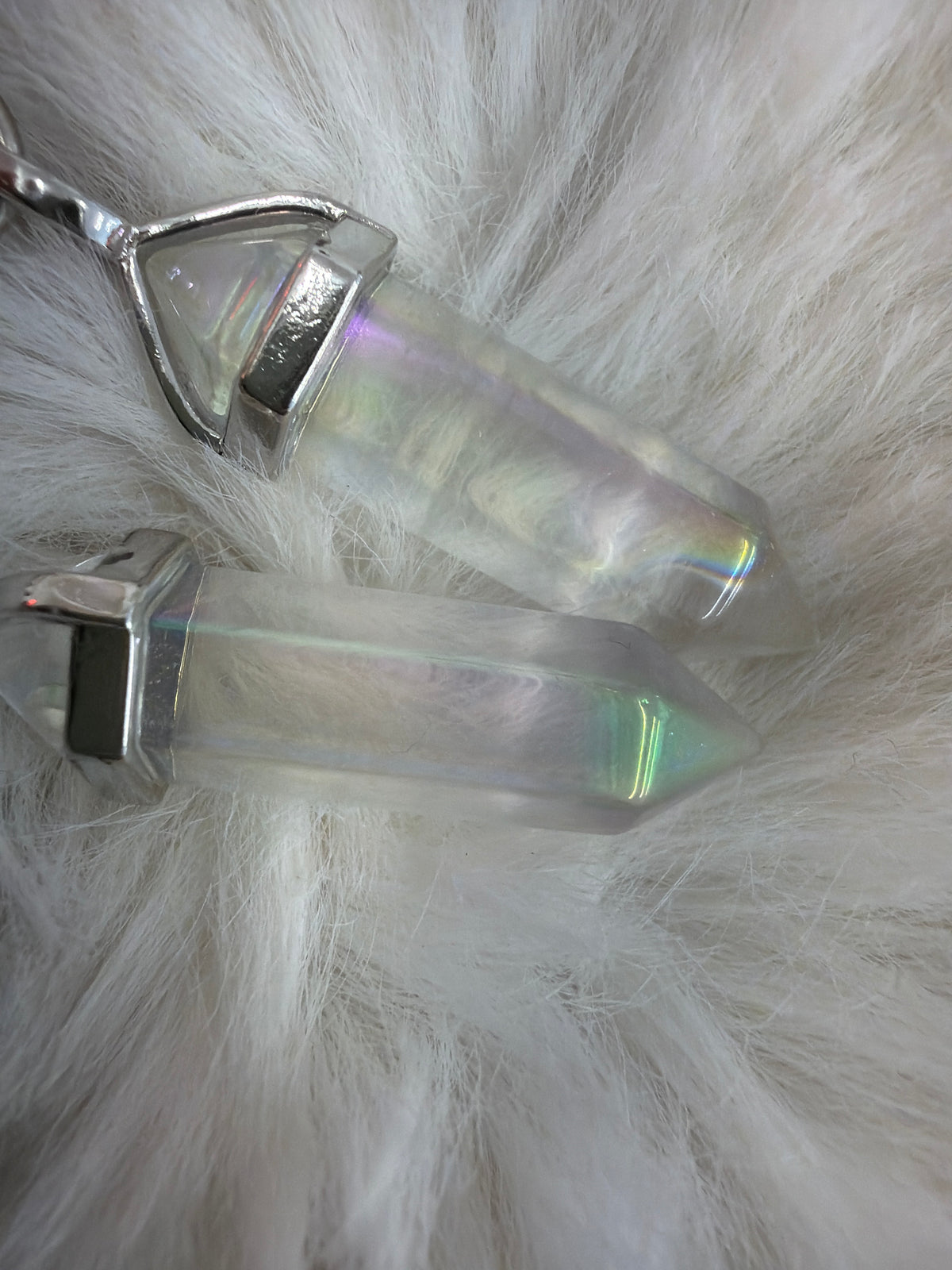 Crystal point necklaces