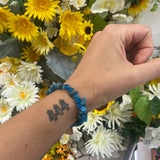 Apatite chip bracelet