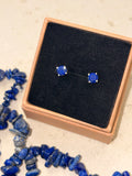 Lapis lazuli studs
