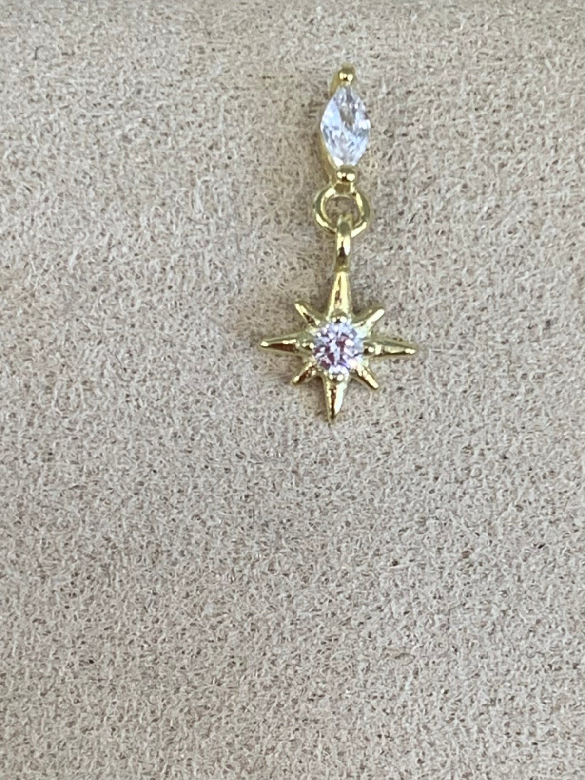 Celestial hanging star earrings