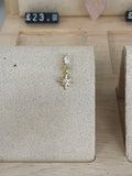 Celestial hanging star earrings