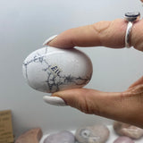Howlite palmstone