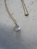 Gold agate necklace