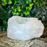 Clear quartz cluster holder