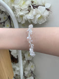 Clear quartz chip bracelet