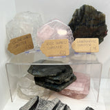 Clear quartz coasters