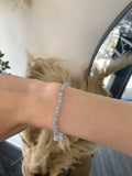 Aquamarine Facet Bracelet