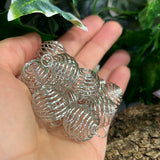 Silver crystal cage
