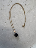 Gold tourmline necklace