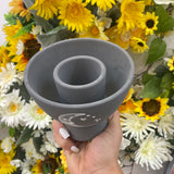 Grey Terracotta Smudge Bowl