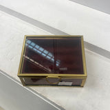 Burgandy jewellery box S