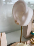 Marquise leaf stud