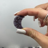 Amethyst druze moon