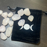 Black moon velvet pouch
