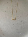 444 Crystal paved Angel number necklace