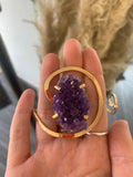 Amethyst Cluster Bangle