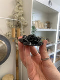 Black lotus incense holder