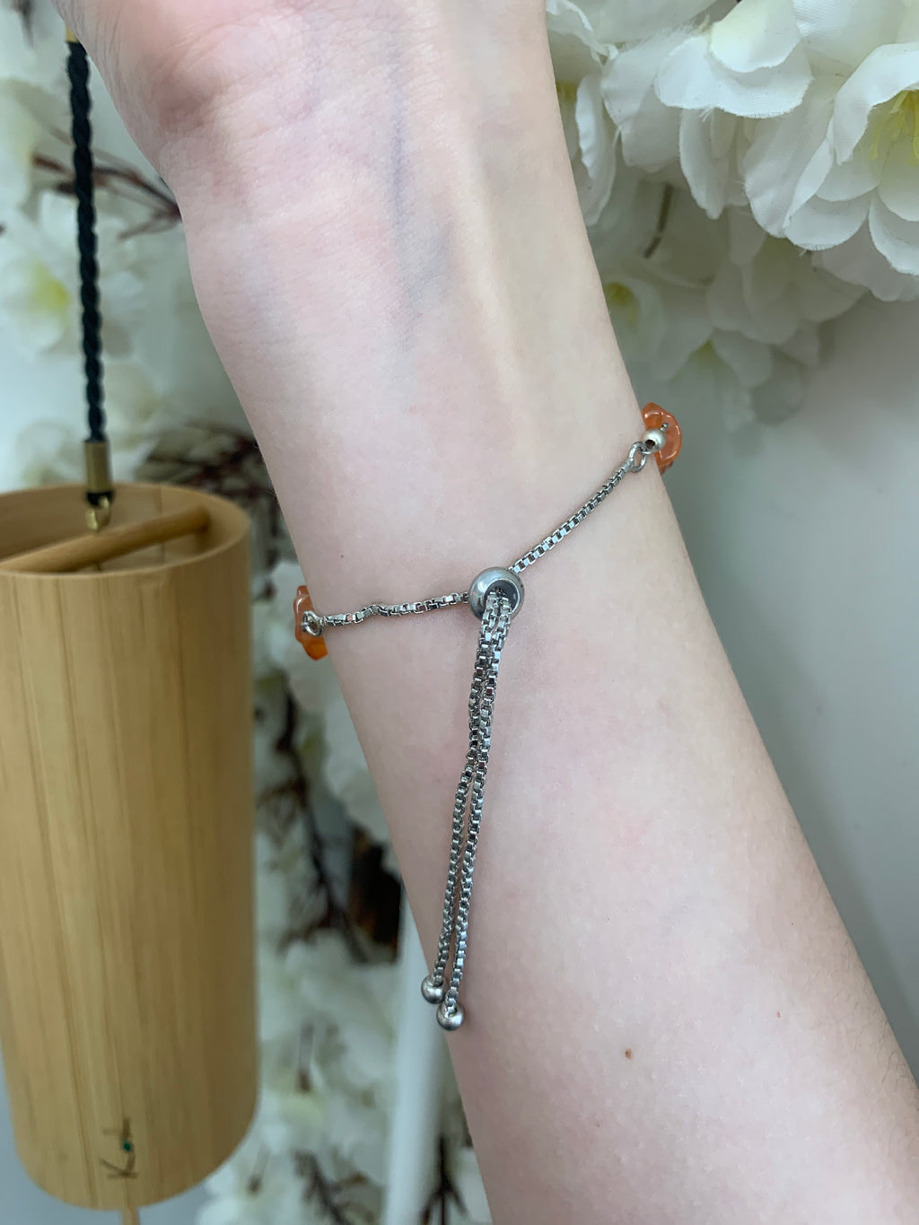 Carnelian adjustable bracelet
