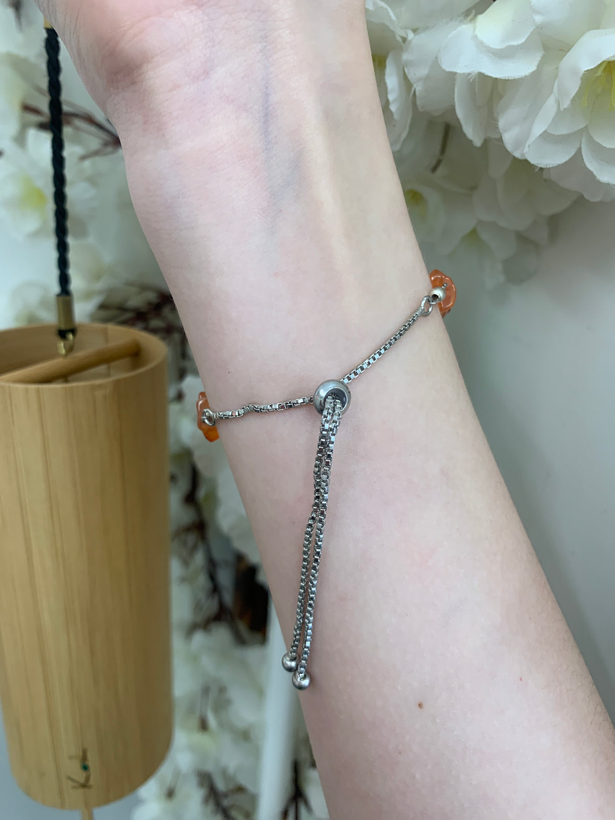 Carnelian adjustable bracelet