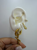 Triple stud ear chain