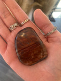 Red Tigers Eye Thumbstone