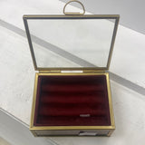 Burgandy jewellery box S