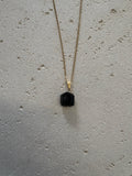 Gold tourmline necklace