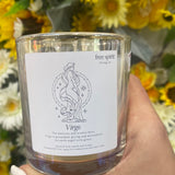 Virgo zodiac candle