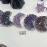 Amethyst druze moon