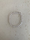 Clear quartz bead bracelet