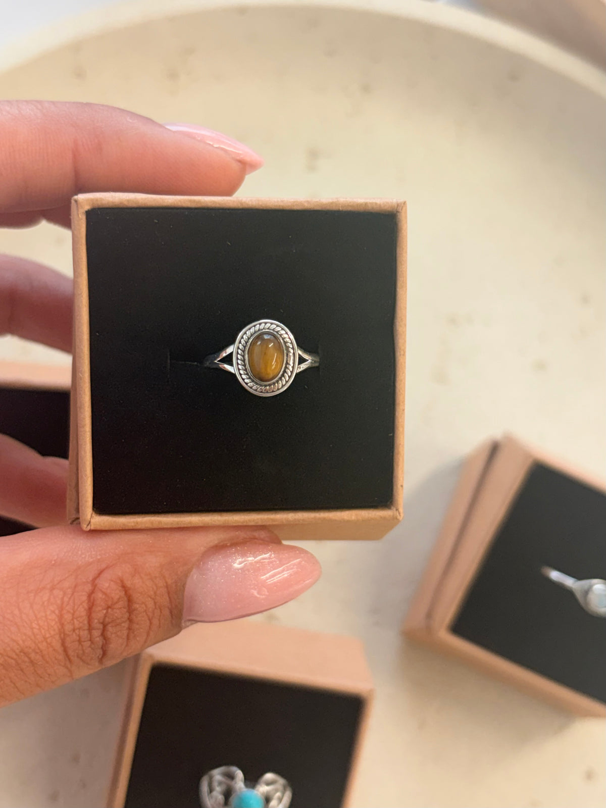 Tigers eye ring