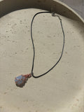 Chalcedony hand wrapped necklace