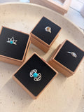 Turquoise detailed ring