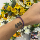 Amethyst facet bracelet