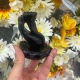 Hand on lotus backflow burner