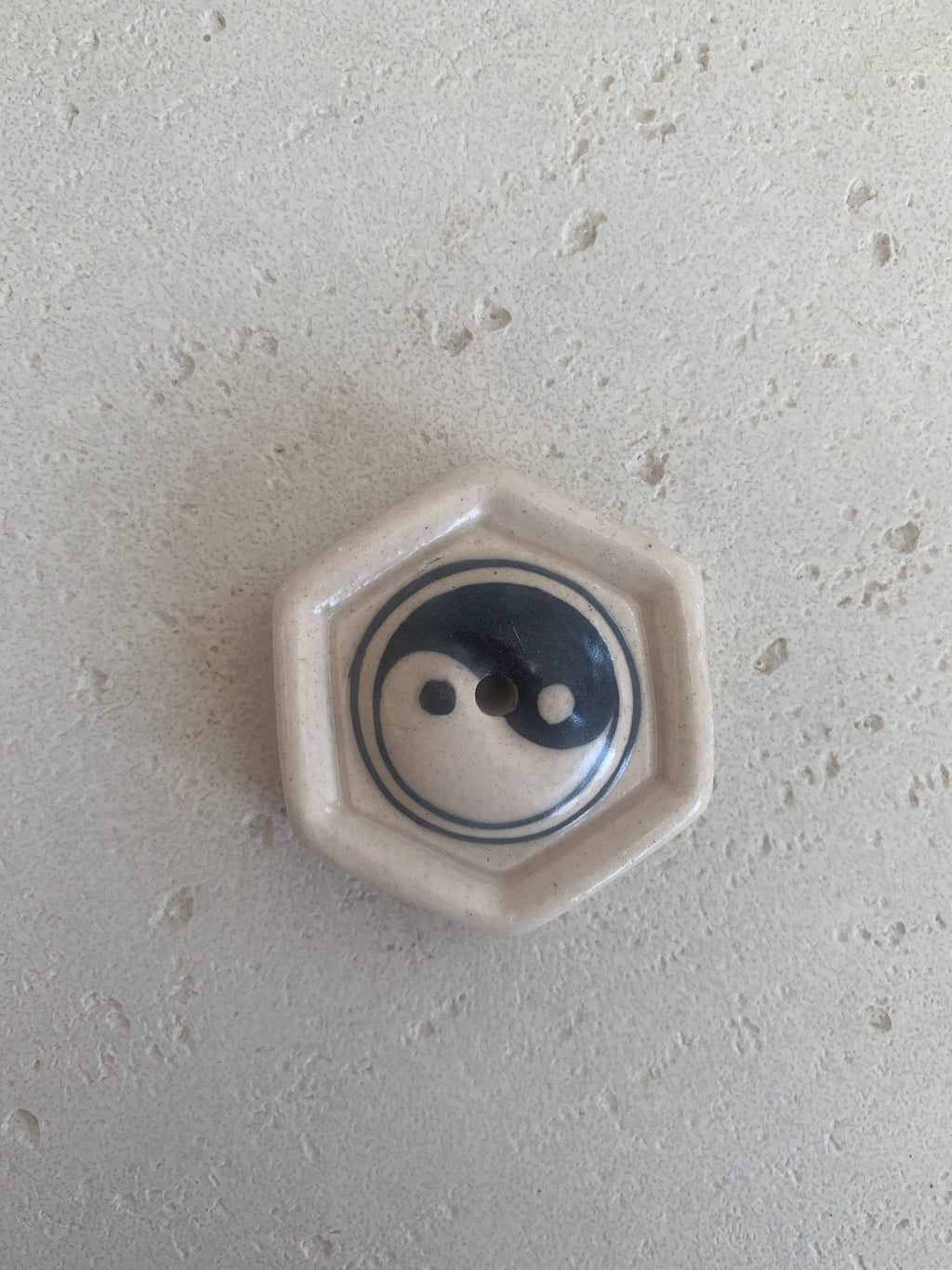 Ying yang incense holder