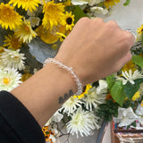 Clear quartz bead bracelet