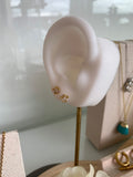Marquise leaf stud