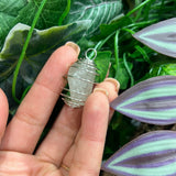 Silver crystal cage