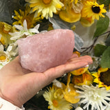 Rose quartz tea light