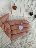 Crystal heart necklaces