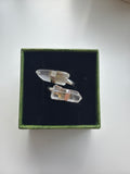 Clear quart adjustable ring