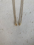 Gold initial necklace